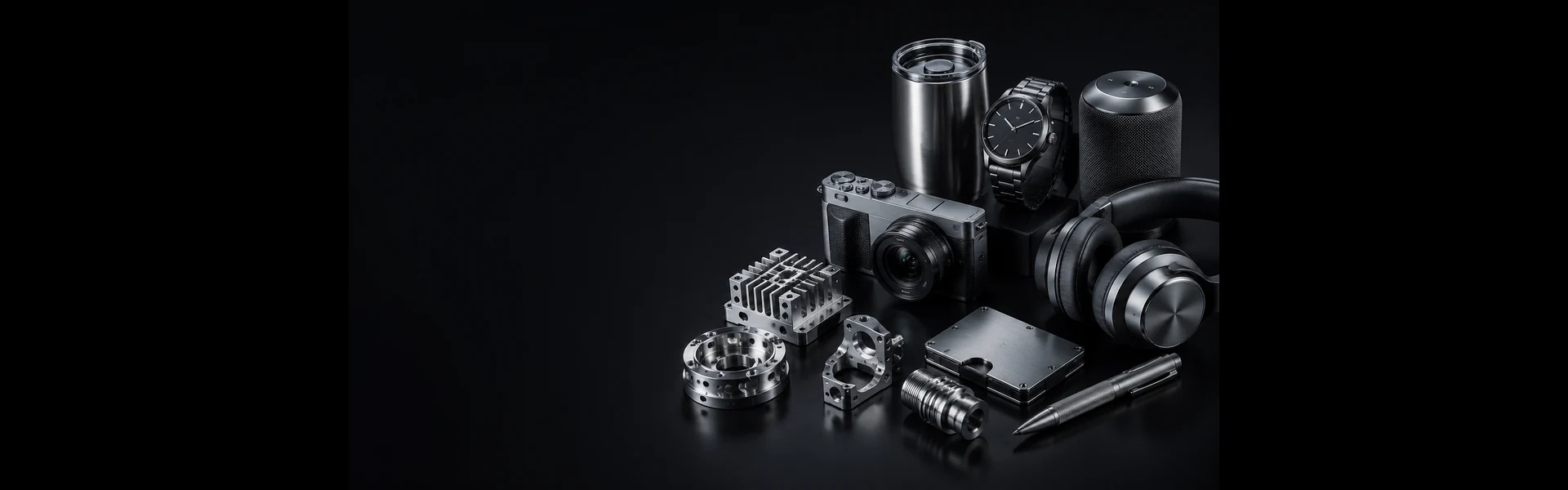 Consumer goods CNC machining products and precision metal components hero banner