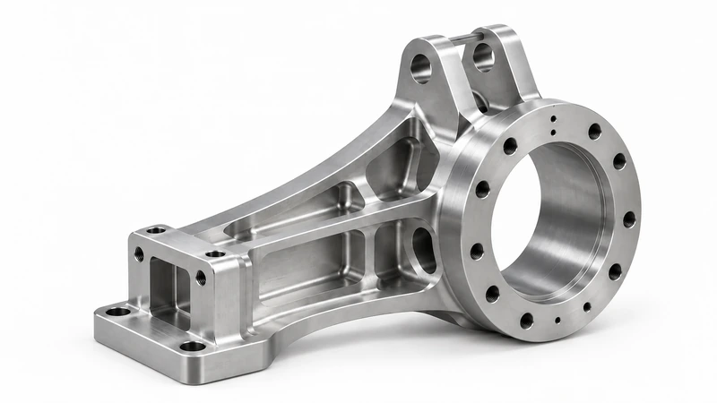 5-axis CNC machined aluminum robot joint bracket case cover